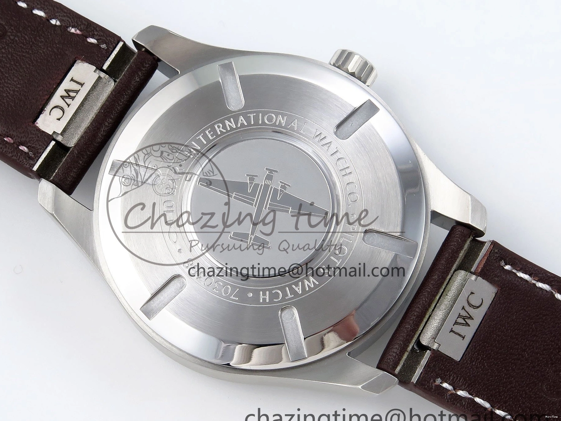MIROTIME 0511 ZipUp Pilot Mark XX BLSF 1:1 Best Edition Green Dial on Brown Leather Strap MIYOTA 7019